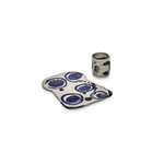 Serax Sophia serving plate, 2 pcs, beige - blue, extra image