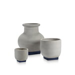 Serax Rosamar flower pot 07,  grey - dark blue, view 3