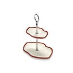 Serax Lips cake stand, two-tier, white - red, extra image