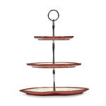 Serax Lips cake stand, three-tier, white - red, view 6
