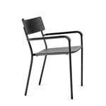 Serax August chair with armrests, wide, black