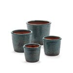 Serax Maceta Glazed Shades, L, azul, imagen extra