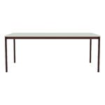 Muuto Table Base, 190 x 85 cm, stratifié vert clair - contreplaqué - rouge brun, image extra
