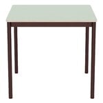 Muuto Table Base, 80 x 80 cm, stratifié vert clair - contreplaqué - rouge brun, image extra
