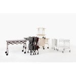 Kartell Battista folding serving trolley/side table, white