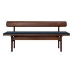 Carl Hansen & Søn BM0699 Asserbo bench w. backrest, 170 cm, dark oiled eucalyptus