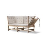 Fredericia Spoke-Back sohva, saippuoitu tammi - Natural Linen 003, tuotteen lisäkuva