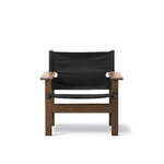 Fredericia Canvas Chair, chêne fumé huilé - toile noire