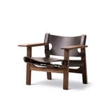 Fredericia The Spanish Chair, pelle di cavallo marrone scuro - noce oliato, immagine extra