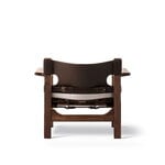 Fredericia The Spanish Chair, pelle di cavallo marrone scuro - noce oliato, immagine extra