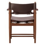 Fredericia The Spanish Dining armchair, dark brown saddle leather - smoked oak, view 4