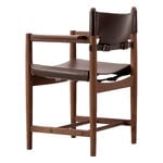 Fredericia The Spanish Dining armchair, dark brown saddle leather - smoked oak, view 3