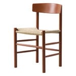 Fredericia J39 Mogensen chair, heritage red - paper cord, view 5