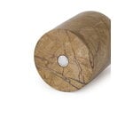 Tom Dixon Boulder maljakko, leveä, forest brown marmori, näkymä 3