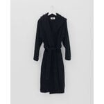 Tekla Hooded bathrobe, black