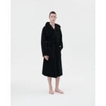 Tekla Hooded bathrobe, black