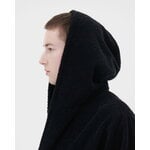 Tekla Hooded bathrobe, black