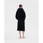 Tekla Hooded bathrobe, black