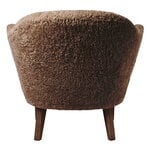 Audo Copenhagen Ingeborg lounge chair, Sahara sheepskin - smoked oak