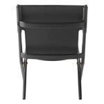 By Lassen Saxe lounge chair, black oak - black leather