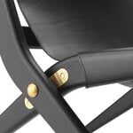 Audo Copenhagen Saxe lounge chair, black oak - black leather