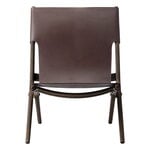 Audo Copenhagen Saxe lounge chair, brown oak - brown leather