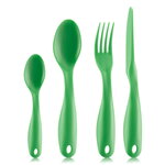 Bodum Lunch box Bistro con posate, rosso-blu-giallo-verde, immagine extra