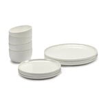 Serax Base plate set, white, 12 pieces