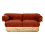 GUBI Basket 2-istuttava sohva, rottinki - Belsuede Special FR 133