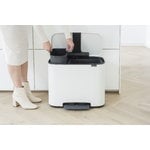 Brabantia Bo Pedal Bin 11 + 23 l, vit