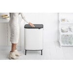 Brabantia Bo Touch Bin Hi roska-astia, 2 x 30L, valkoinen