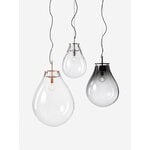 Bomma Tim pendant, medium, smoke - black, extra image