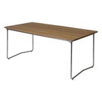 Grythyttan Stålmöbler Table B31, 170 x 92 cm, acier galvanisé - chêne huilé