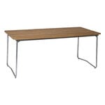 Grythyttan Stålmöbler Table B31, 170 x 92 cm, galvanized steel - teak