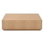 Interface Table basse Box, 90 x 90 x 27 cm, chêne