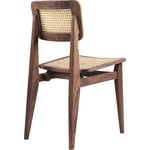 GUBI C-Chair, cane - oiled walnut