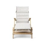 Carl Hansen & Søn Sedia a sdraio BM5565 con poggiapiedi e cuscino, teak - Heritage Papyrus 1, immagine extra