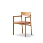 Fredericia Fauteuil Post, chêne huilé - cuir cognac, vue 5