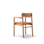Fredericia Fauteuil Post, chêne huilé - cuir cognac, vue 4