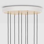 Tala Brass Nine pendant with Sphere IV bulbs