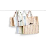 HAY Candy Stripe shopper, M, red - yellow