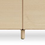 String Furniture Relief chest of drawers with legs, low, ash