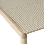 Muuto Tavolino da salotto Couple, 80x84cm, liscio/ond., sabbia-rovere
