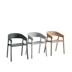 Muuto Cover armchair, green, PU lacquer