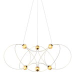 DCWéditions Munari 6 lampada a sospensione, oro, immagine extra