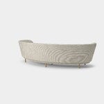 Massproductions Dandy sofa, 4-seater, natural oak - Sahco Safire 007