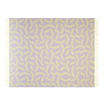 Silkeborg Uldspinderi Dashes throw, lilac - yellow