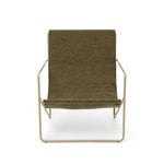 ferm LIVING Desert lounge chair, cashmere - olive