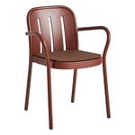 HAY Deville chaise et coussin de siège pour fauteuil, rouge fer, image extra