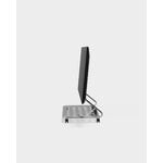 Pedestal Disco TV stand, chrome, extra image